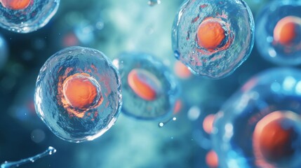 Stem cells, embryonic cellular therapy - obrazy, fototapety, plakaty