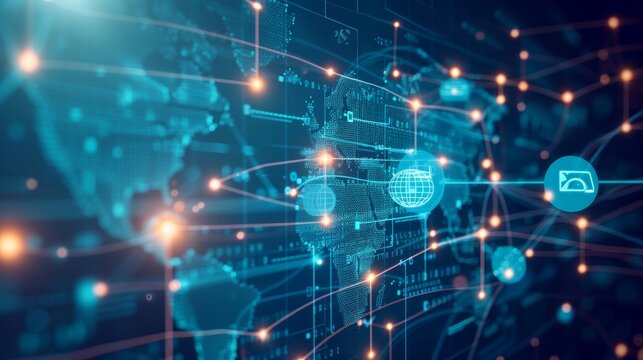 Network structure of a business, global outsourcing and teamwork