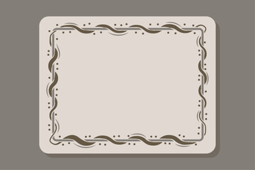 Divider Ornament Frame with line and shape
