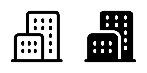 Editable office building, hotel, apartment, real estate, vector icon. Part of a big icon set family. Perfect for web and app interfaces, presentations, infographics, etc