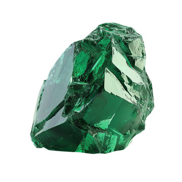 emerald stone isolated