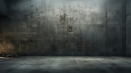 Empty large concrete wall in gray colors - obrazy, fototapety, plakaty