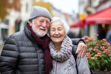 Couple of 70-year-old lovers