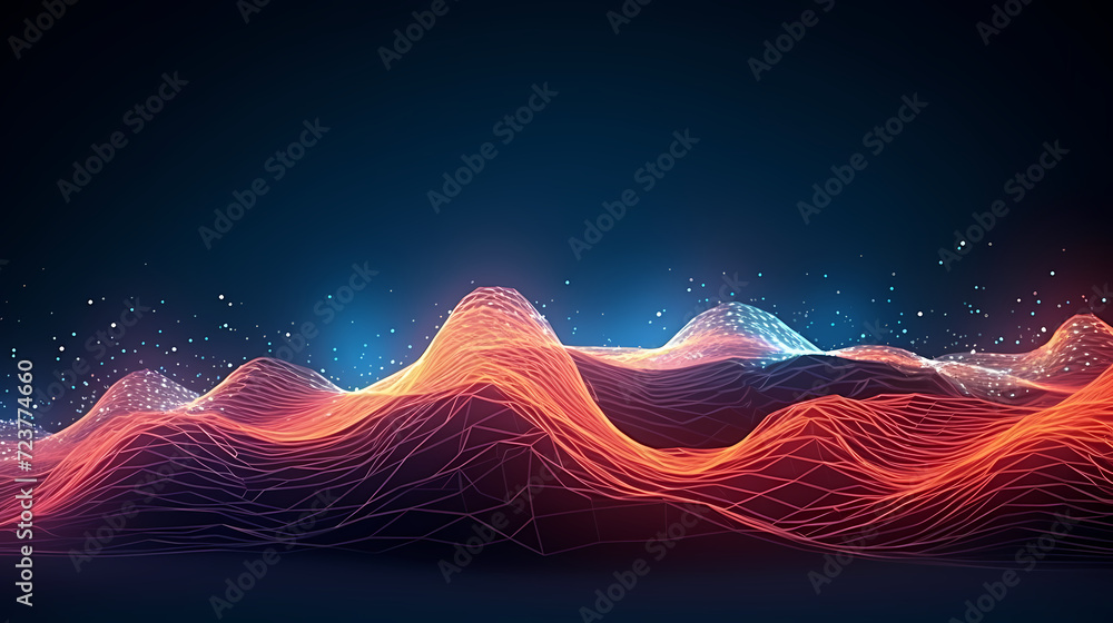 Poster abstract background of future network technology and network connections