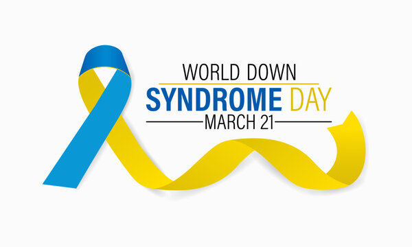 World Down Syndrome Day on 21 March . Greeting card, poster, flyer and Banner, background design.