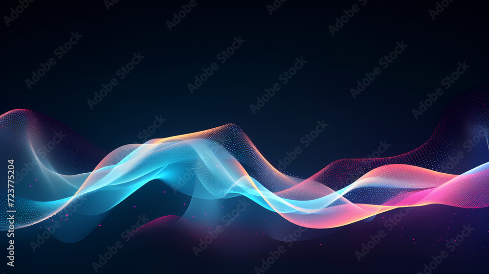 Poster abstract background of future network technology and network connections