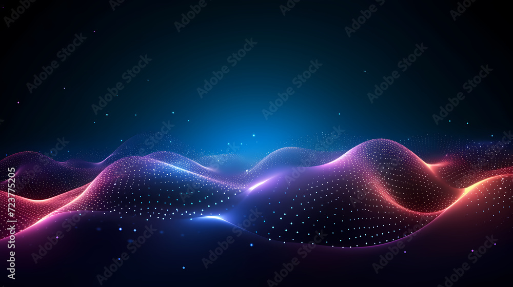 Poster abstract background of future network technology and network connections