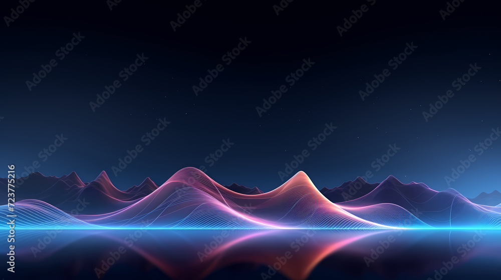 Poster abstract background of future network technology and network connections