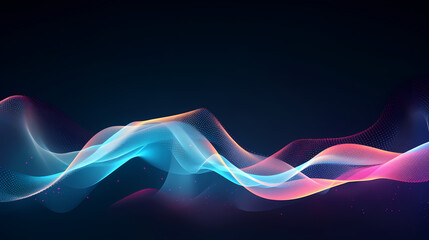 Obraz premium Abstract background of future network technology and network connections