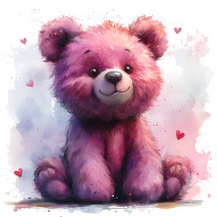 Vector Image of Cute Teddy Bear for Valentine Gifts