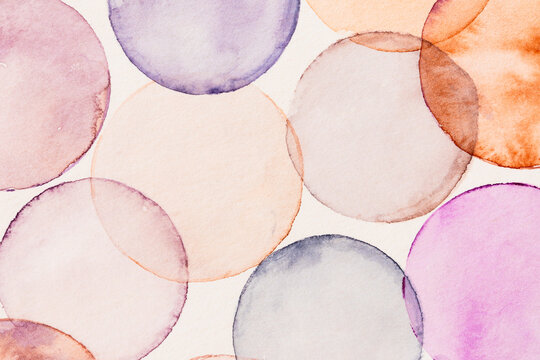 Background Watercolor Circle Pattern