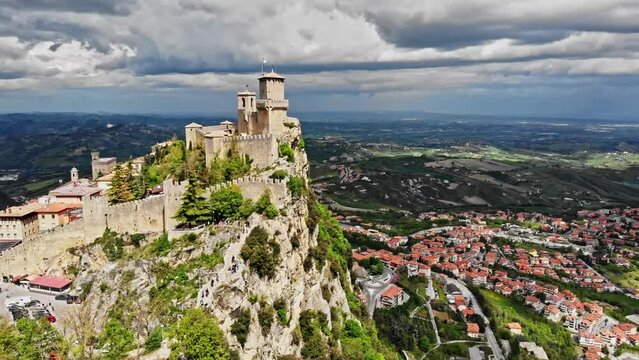 San marino view of the monte titano
