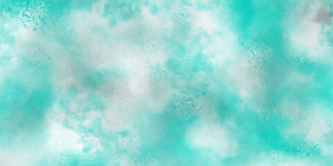 White Mint misty fog reflection of neon vector cloudy background. mist or smog liquid smoke rising. Cloudy Minty sky background with clouds, cloudy light blue watercolor natural clouds and smoke.