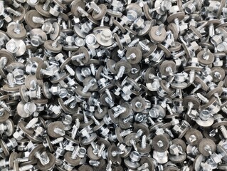 pile of metal screws