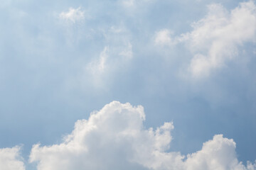 Blue sky background with white clouds. Nature cloud blue sky background.