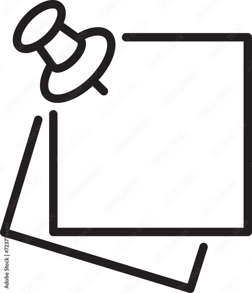 Aufkleber note icon vector sign. paper message or document page.