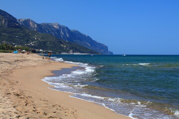 Fototapeta na wymiar Iscrixedda beach in Sardinia, italy