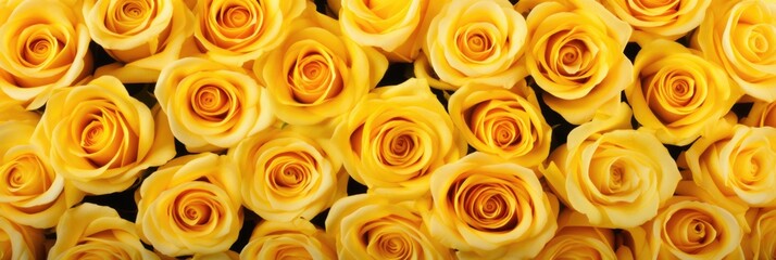 colorful floral background yellow roses