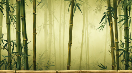 Green color dirty texture bamboo wallpaper