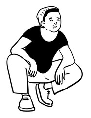 illustration of a man