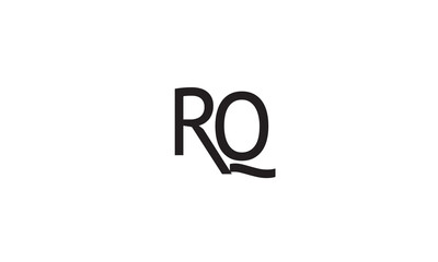  RQ, QR, R, Q Abstract Letters Logo Monogram