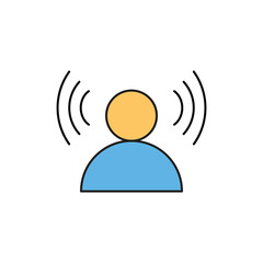 Speaking icon set color fill. Communication icons collection. Containing discussion, speech bubble, talking and consultation. Speak icons Pixel perfect. Mobile, message, support, ....