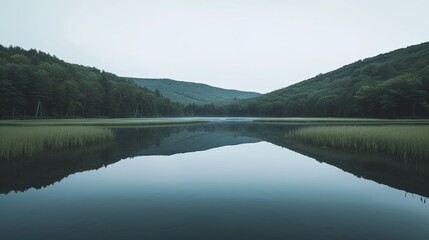 Fototapeta premium lake in the forest