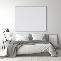Spacious Bedroom With White Walls and Large Bed