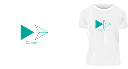 t shirt design concept, iconic connect