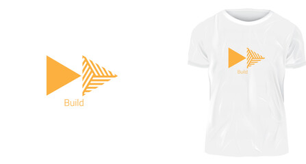 t-shirt design concept, iconic build