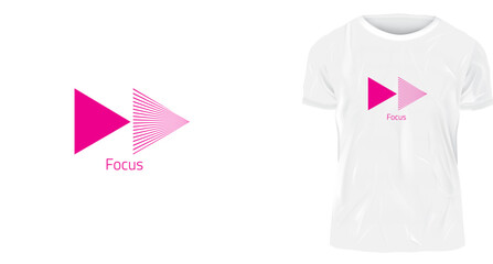 t-shirt design template, iconic focus