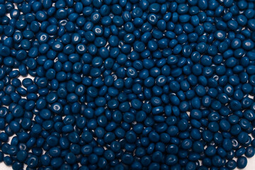 hot cut type navy blue masterbatch granules.  This polymer is a colorant for products in the plastics industry