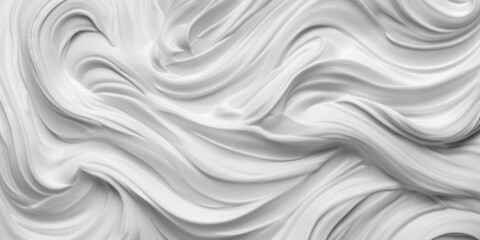 Wavy White Surface Close-Up Revealing Texture and Pattern