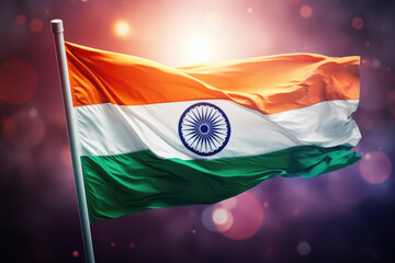 India Independence Day National Flag design. Generative ai