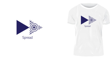 t-shirt design concept, iconic spread