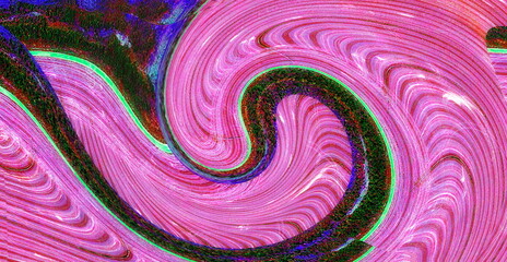 abstract yin yang symbol composition, dynamic spirals, colors and textures, yin and yang are at the service of the Tao,