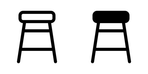 Editable stool vector icon. Part of a big icon set family. Perfect for web and app interfaces, presentations, infographics, etc