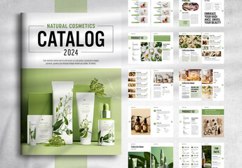 Product Catalog Layout for Natural Cosmetics