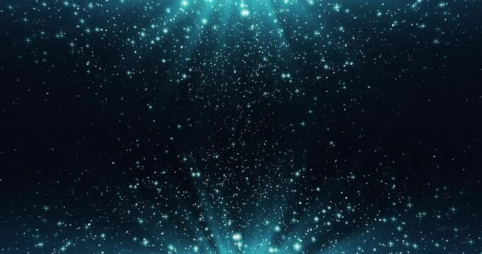 Abstract Glitter Particles Background. Shiny Sparkles Particles And Dark Background.
