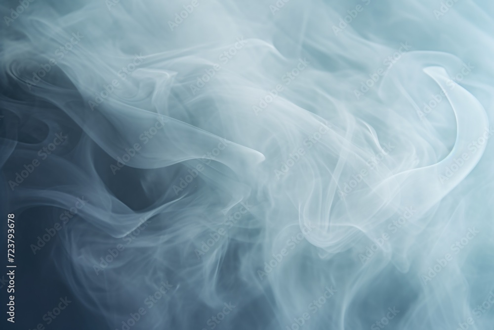 Poster close up view of smoke on a black background. can be used for various artistic and conceptual purpos