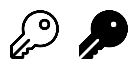 Editable house key vector icon. Property, real estate, construction, mortgage, interiors. Part of a big icon set family. Perfect for web and app interfaces, presentations, infographics, etc