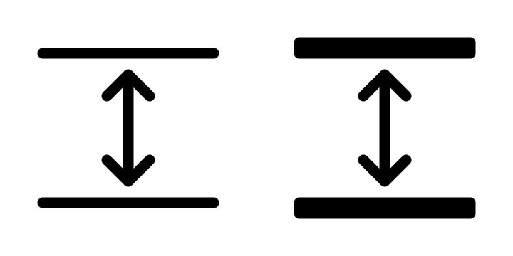 Editable room height vector icon. Property, real estate, construction, mortgage, interiors. Part of a big icon set family. Perfect for web and app interfaces, presentations, infographics, etc