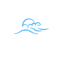 Wave Sea Doodle Icon