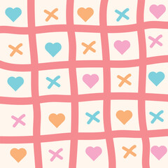 Vector seamless love pattern design
