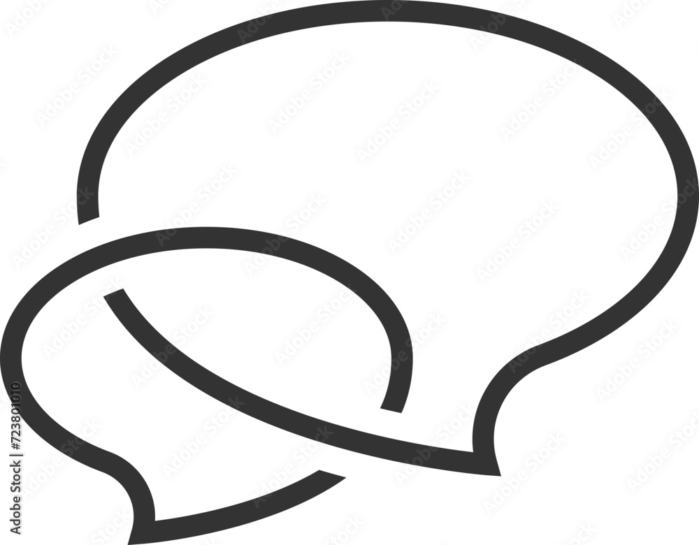 Poster talk bubble speech icon. blank empty bubbles vector design elements. chat on line symbol template. d
