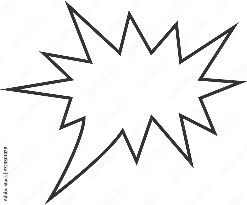 Poster talk bubble speech icon. blank empty bubbles vector design elements. chat on line symbol template. d