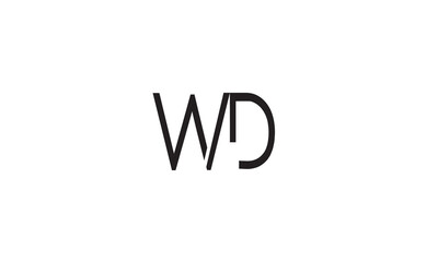 WD, DW, W, D Abstract Letters Logo Monogram	