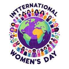 Celebrating Woman International Day vector Illustration Clipart