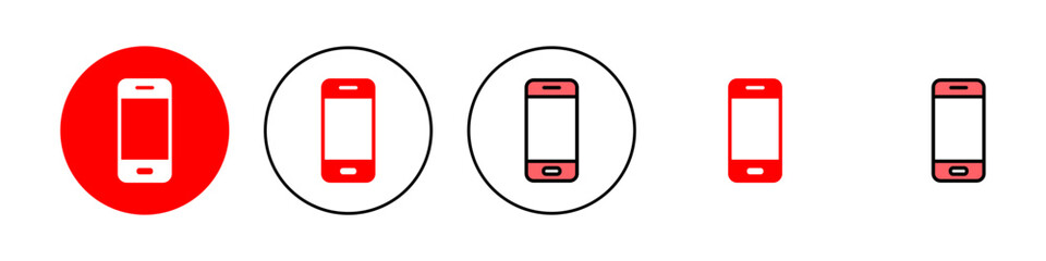 Phone icon set illustration. Call sign and symbol. telephone symbol