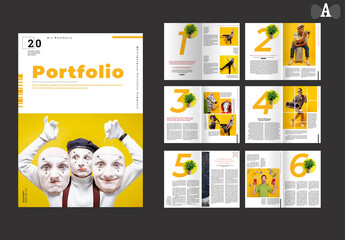 Portfolio Magazine Template - obrazy, fototapety, plakaty